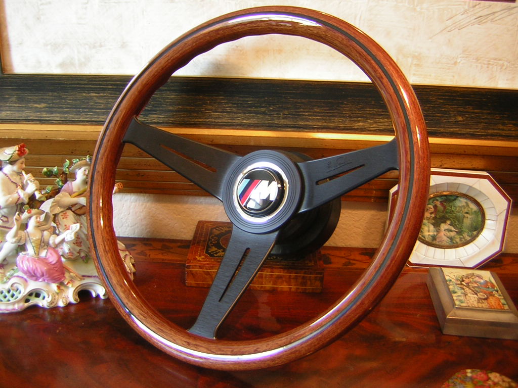Bmw wood grain steering wheel #2