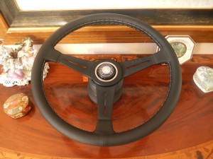Mercedes W107 450 SL SLC 80 89 Nardi Leather Steering Wheel 15.3 