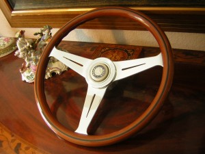 Nardi Personal Wood Steering Wheel With Rare Original Mercedes 190 SL Hub